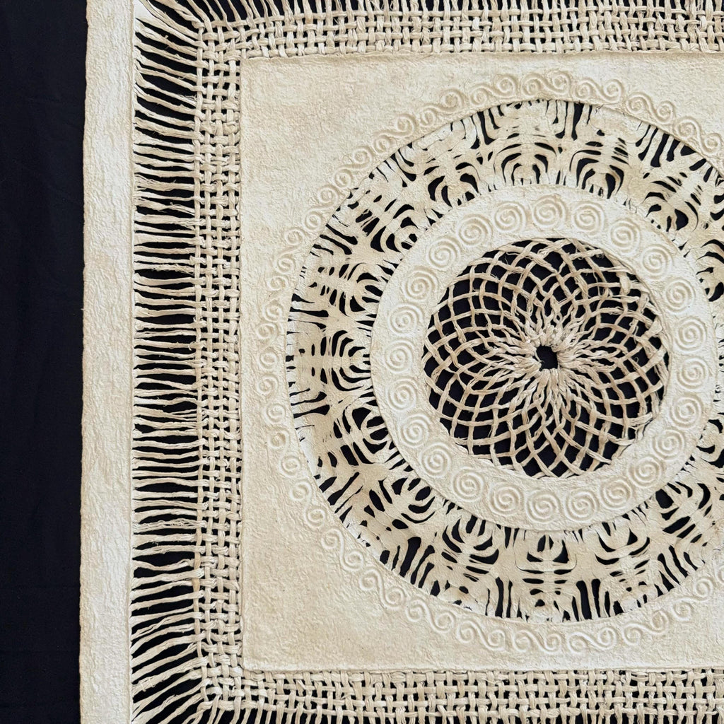 "Spiral Mandala" ∙ Amate Art  23.5"x23.5"  (Unframed)