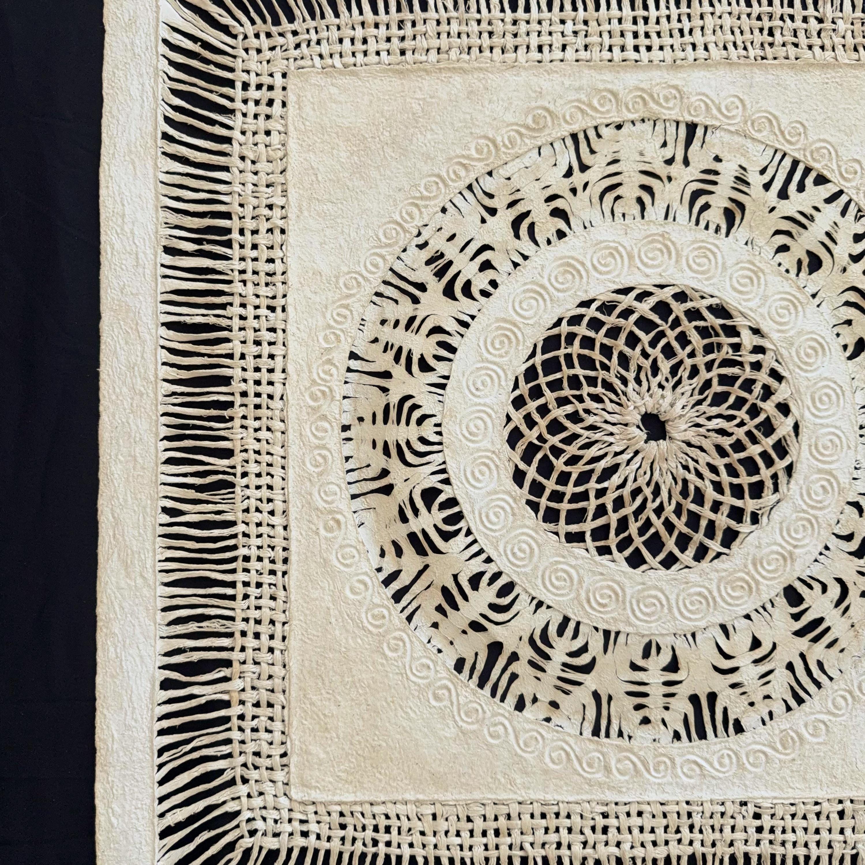 "Spiral Mandala" ∙ Amate Art  23.5"x23.5"  (Unframed)