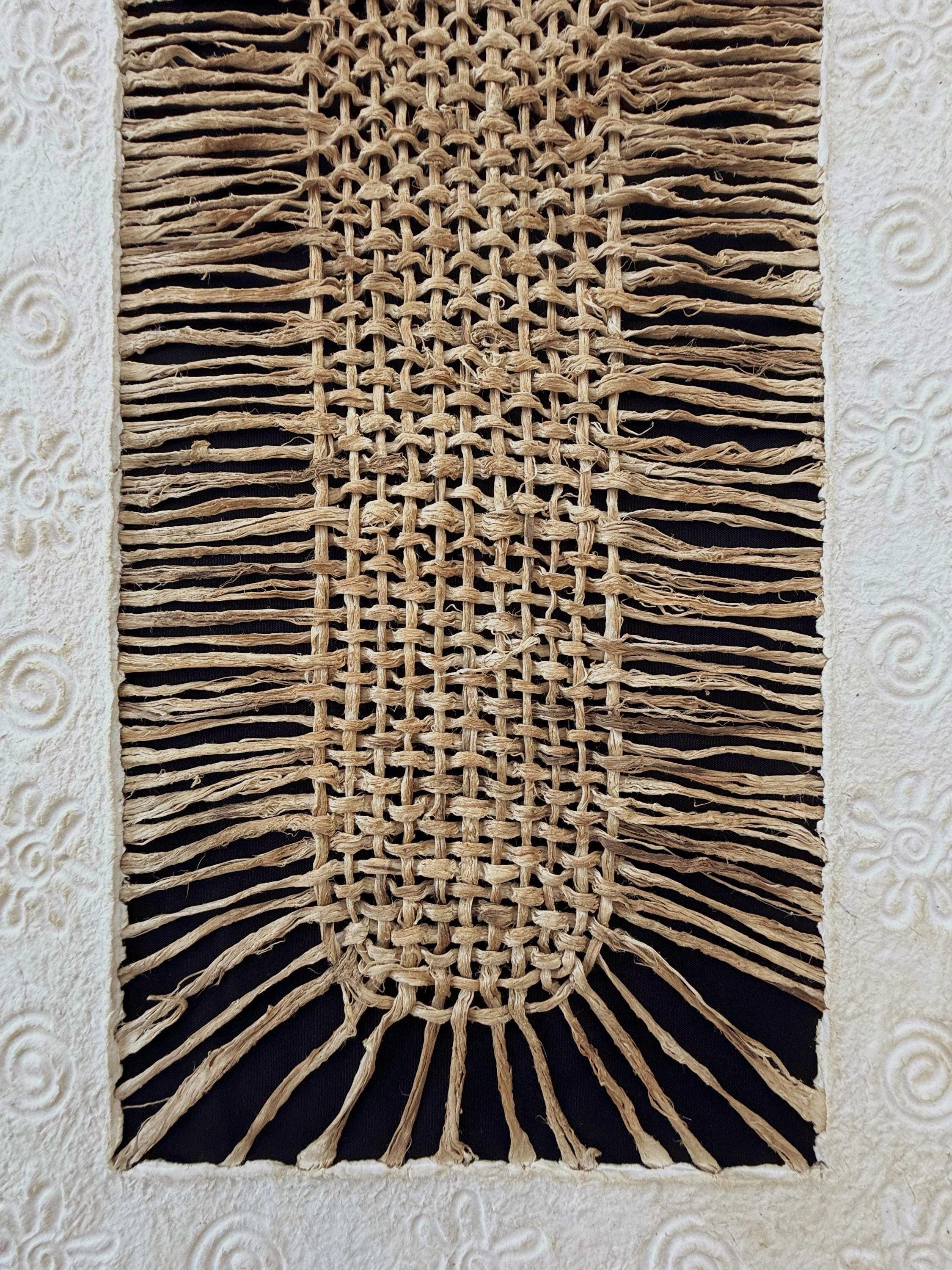 "Basket Weave" ∙ Amate Art  47"x15.5"  (Unframed)