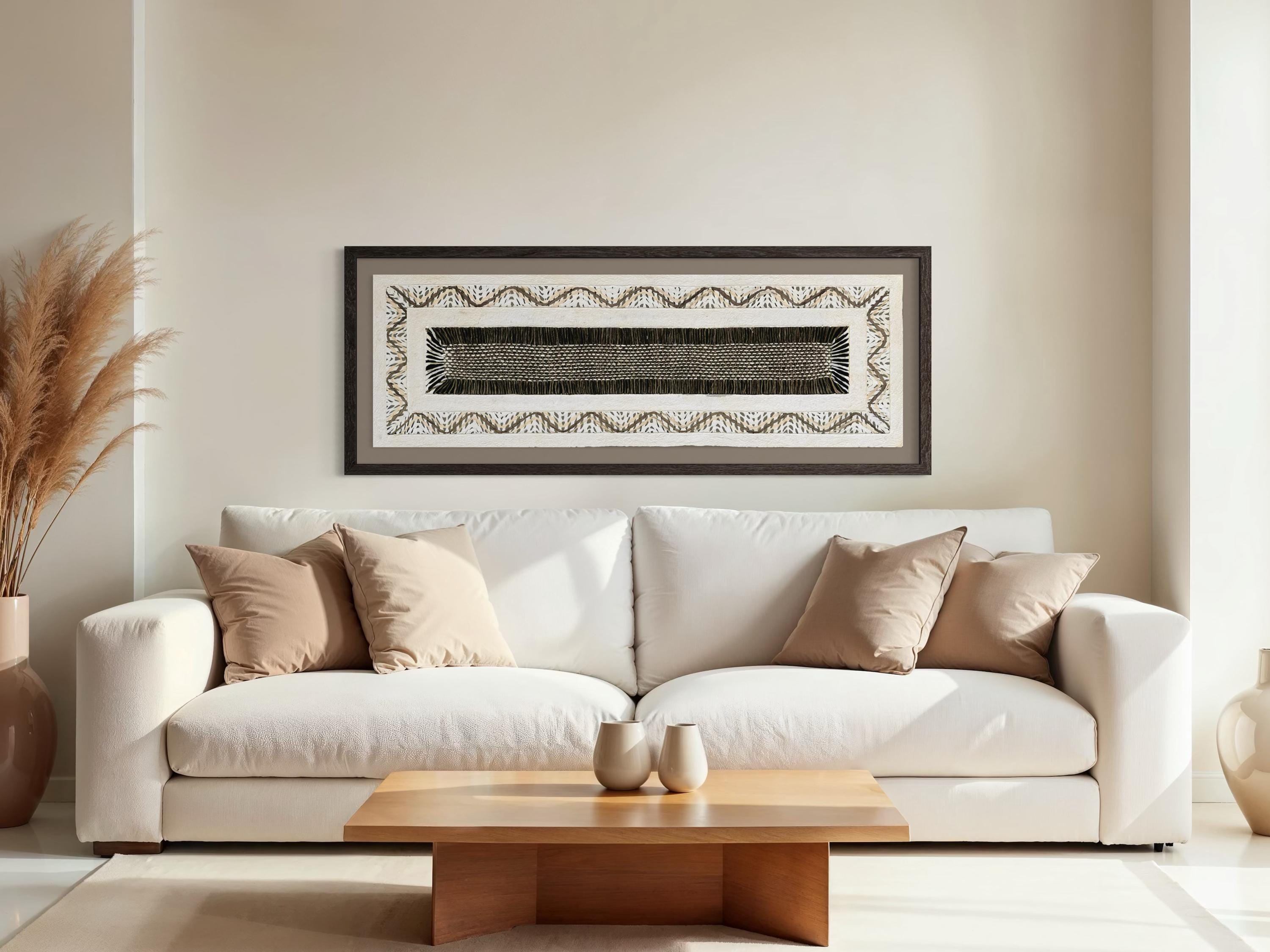 "Waves" ∙ Amate Art  47"x15.5"  (Unframed)