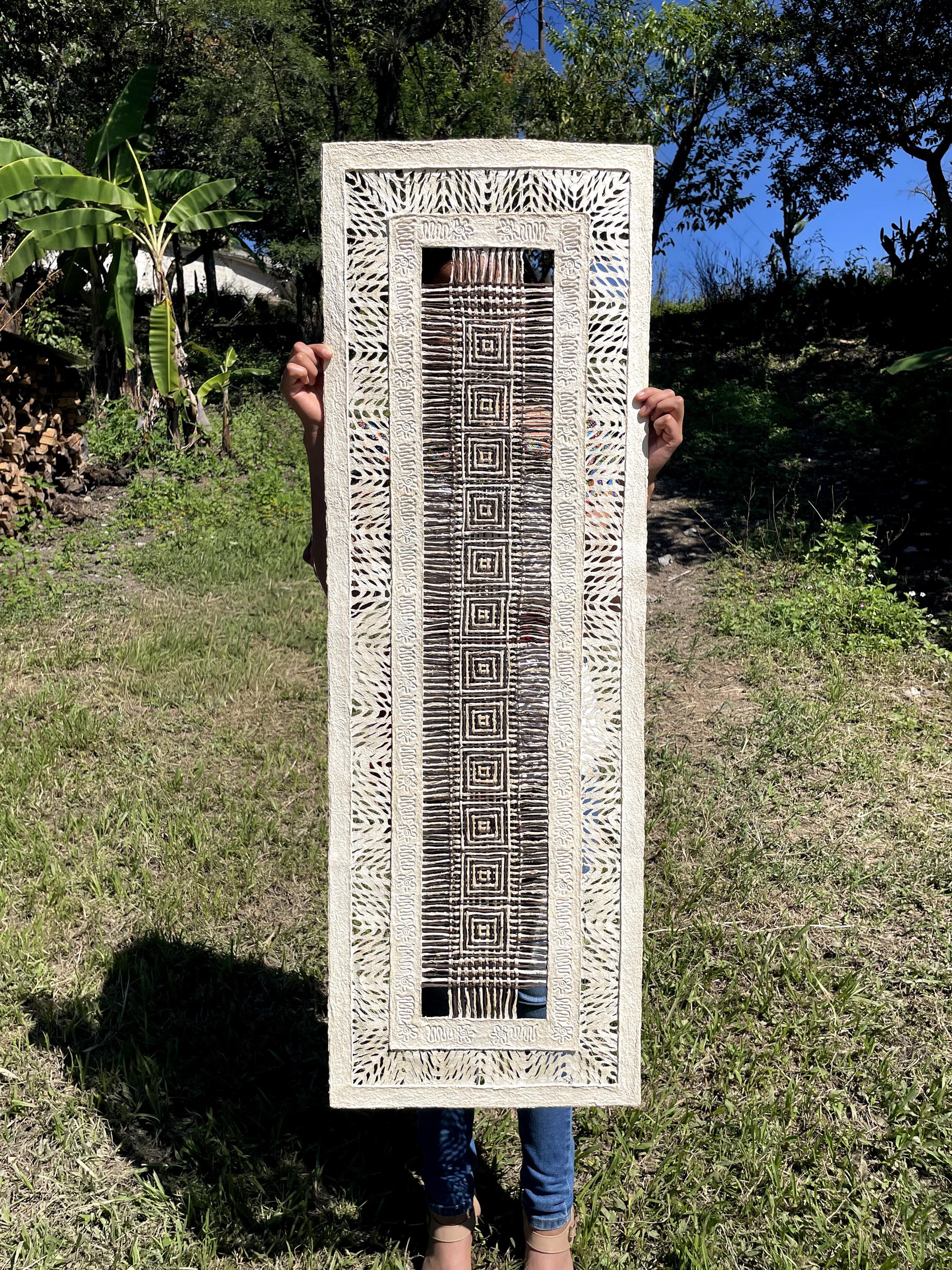 "Squares" ∙ Amate Art  47"x15.5"  (Unframed)