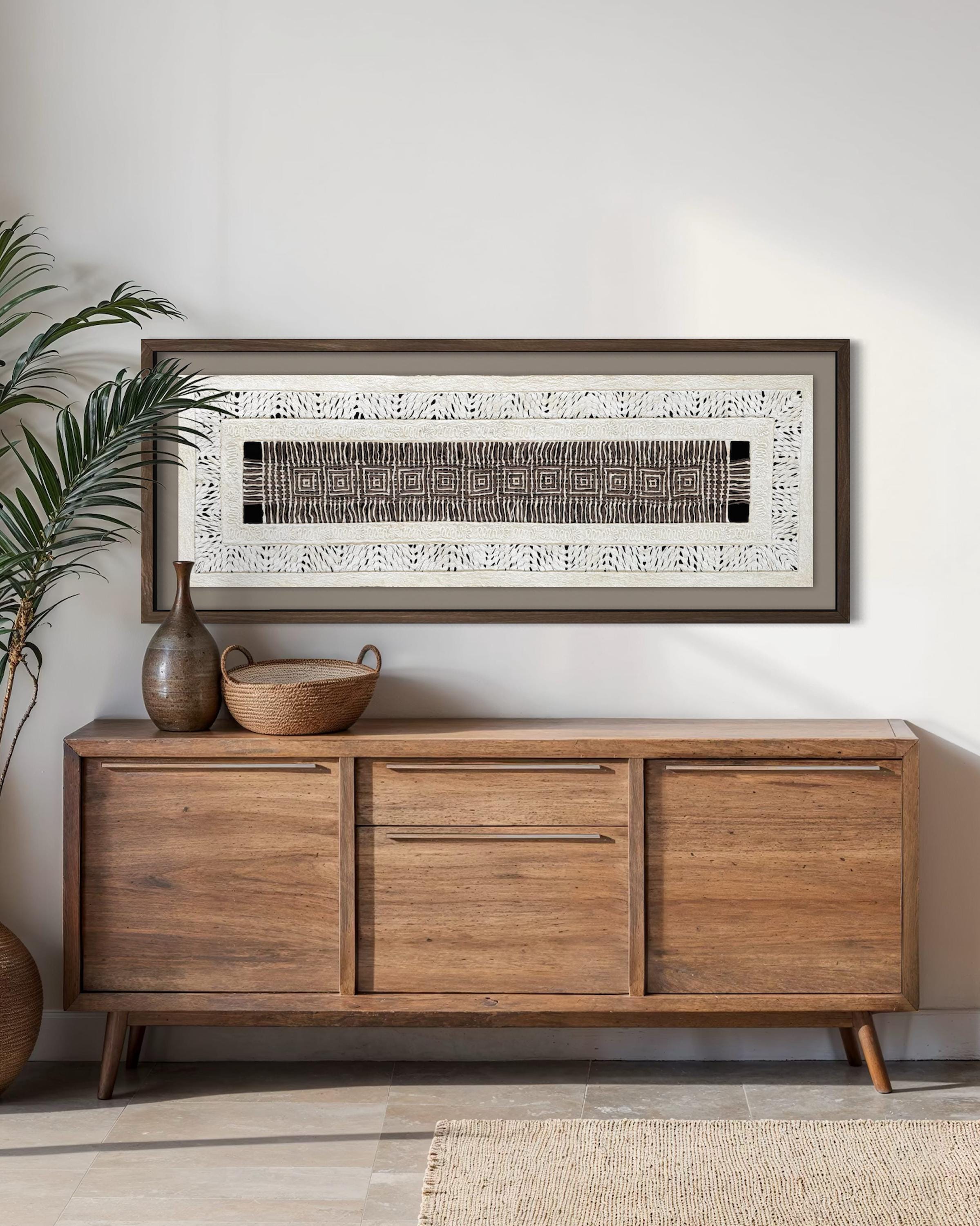 "Squares" ∙ Amate Art  47"x15.5"  (Unframed)