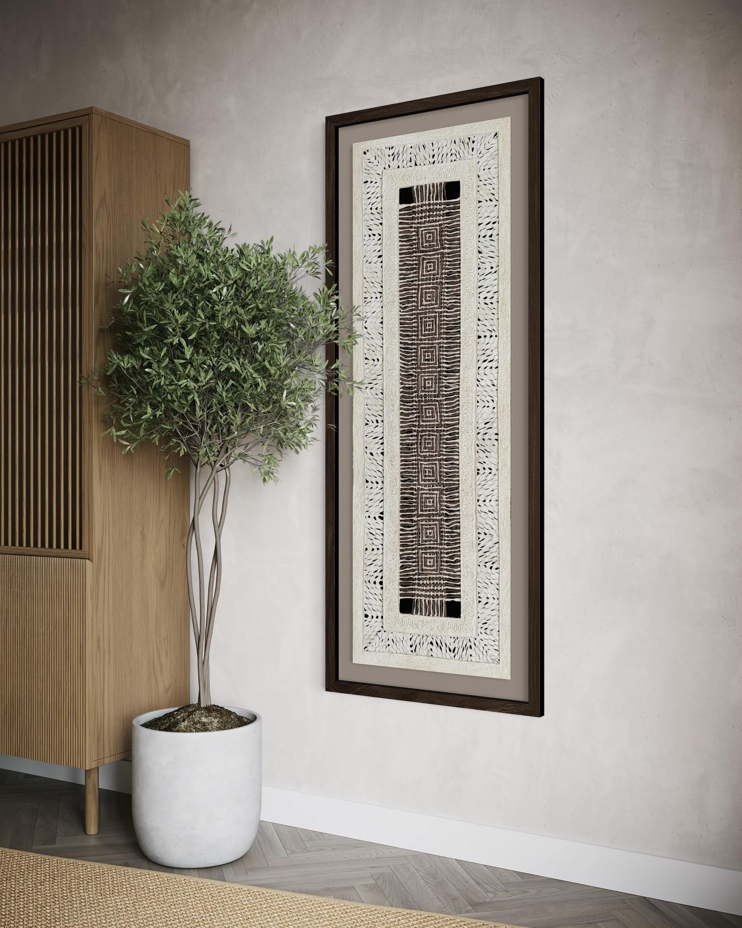 "Squares" ∙ Amate Art  47"x15.5"  (Unframed)