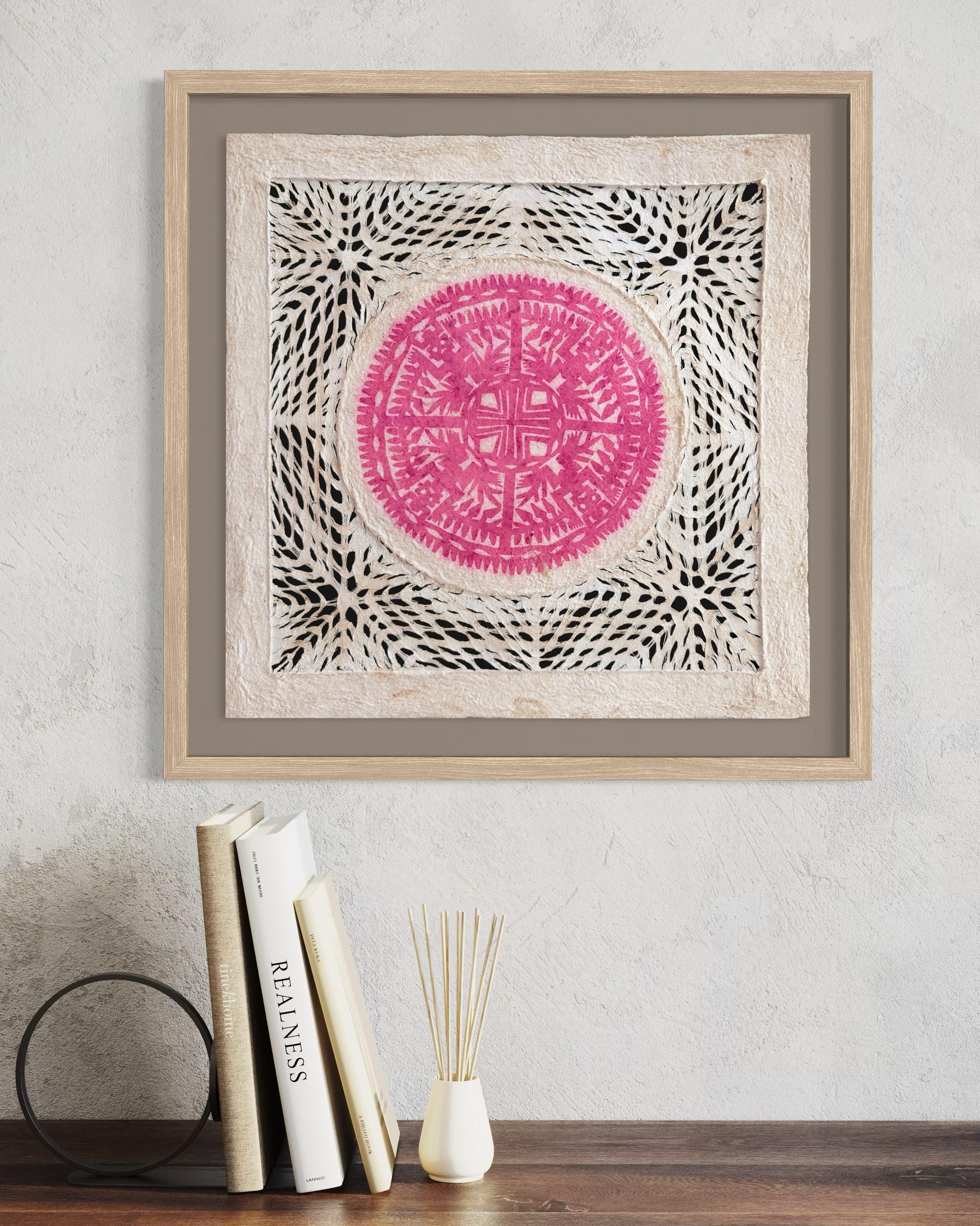 "Sunset Lace" ∙ Amate Art  15.75"x15.75"  (Unframed)