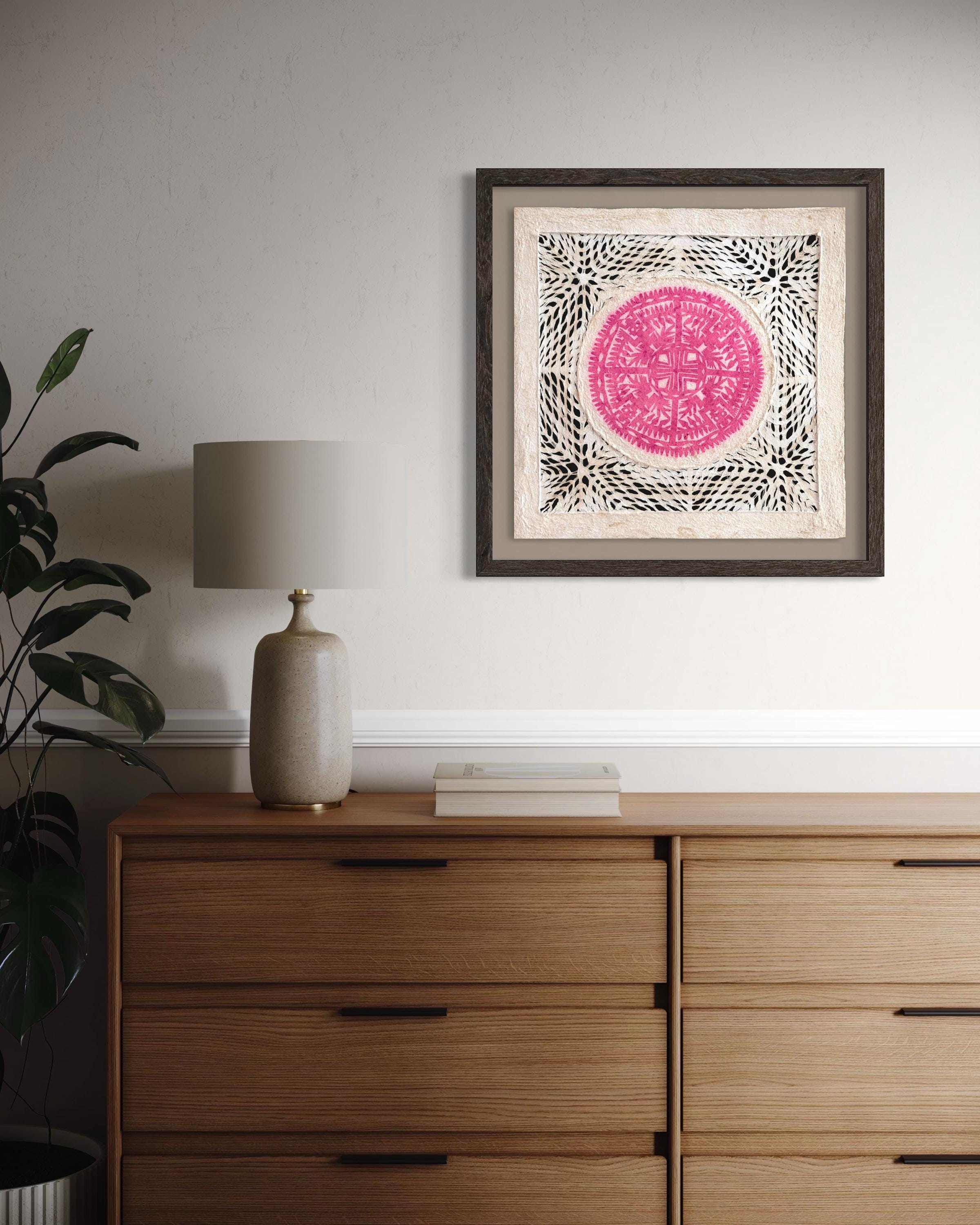 "Sunset Lace" ∙ Amate Art  15.75"x15.75"  (Unframed)