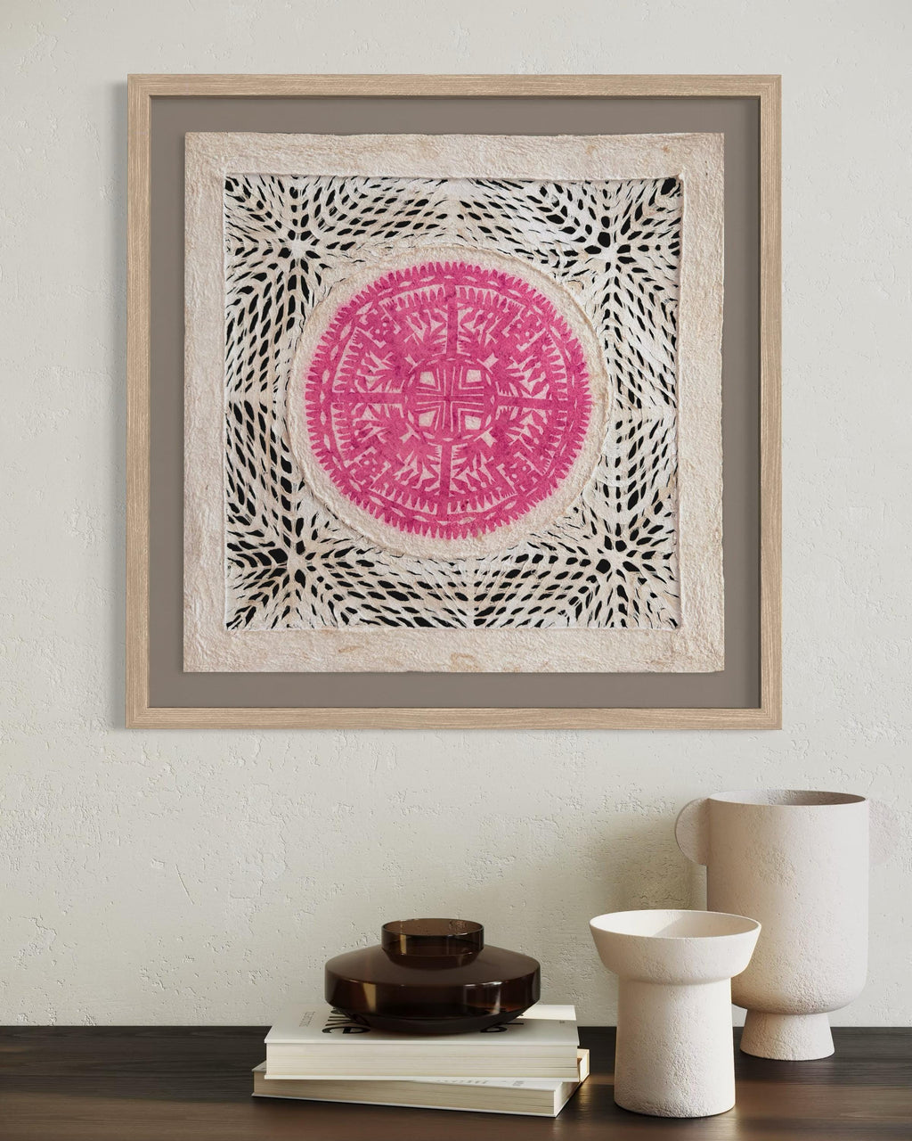 "Sunset Lace" ∙ Amate Art  15.75"x15.75"  (Unframed)