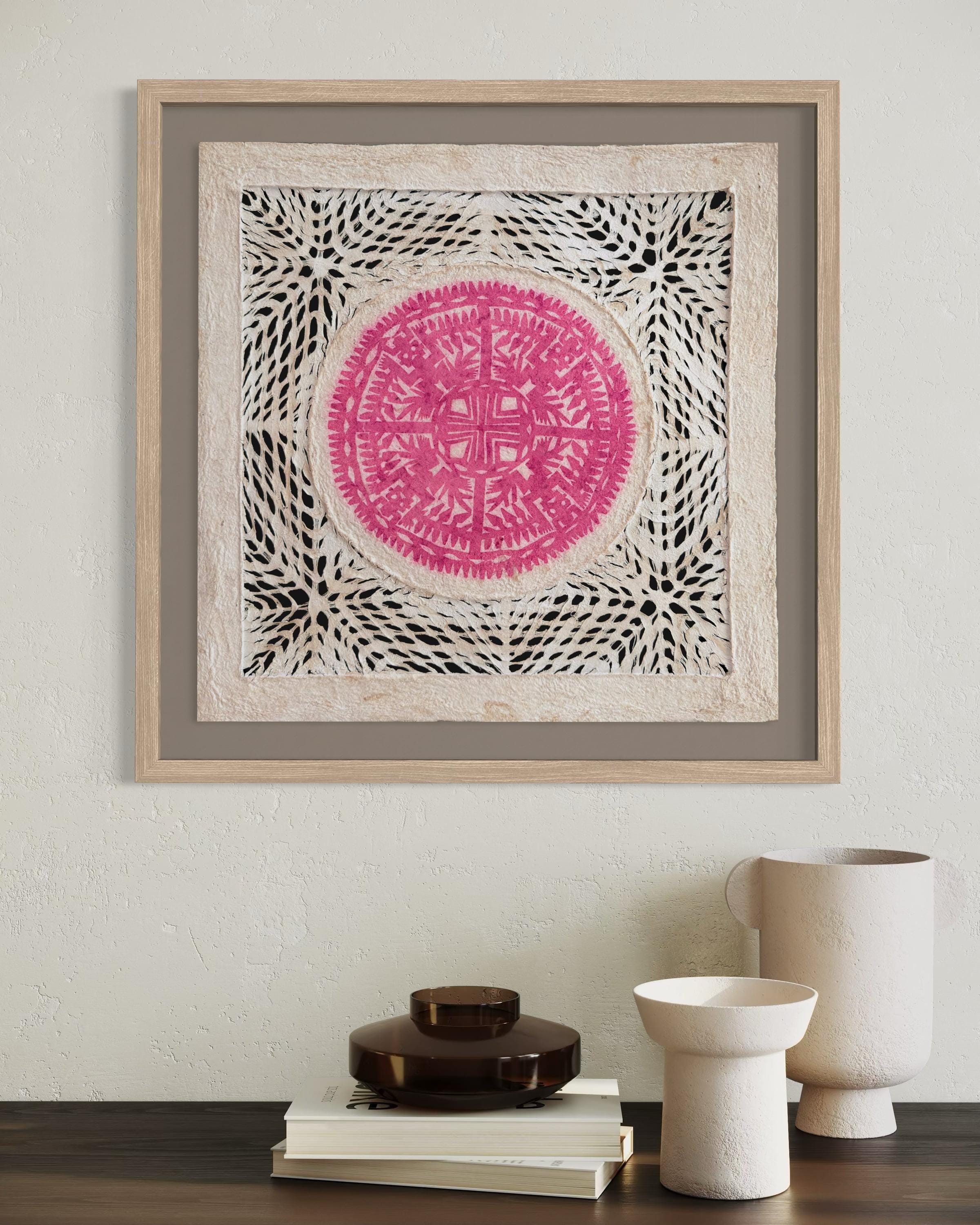 "Sunset Lace" ∙ Amate Art  15.75"x15.75"  (Unframed)