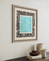 "Turquoise Lace" ∙ Amate Art  15.75"x15.75"  (Unframed)