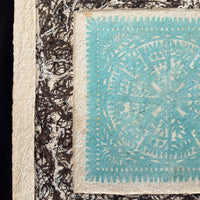 "Turquoise Lace" ∙ Amate Art  15.75"x15.75"  (Unframed)