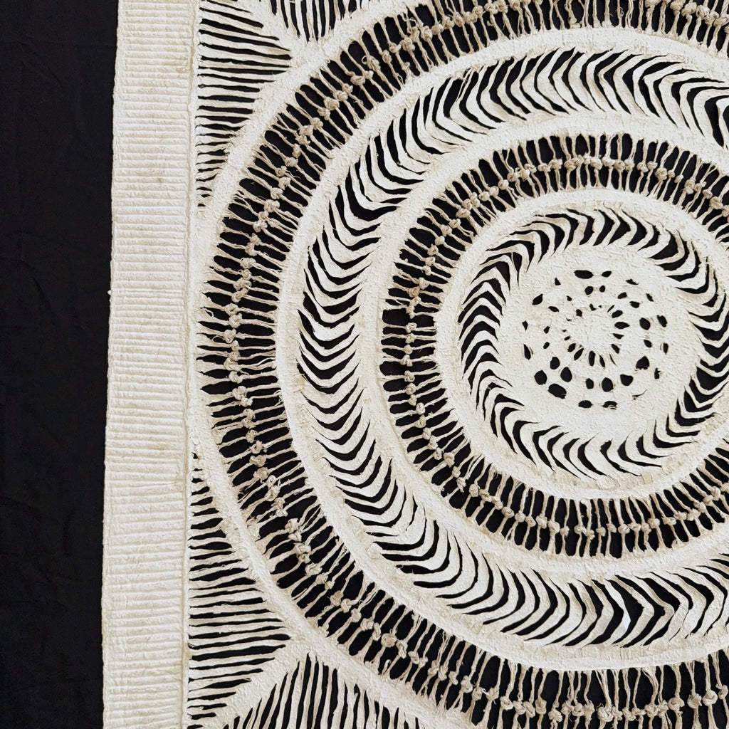 "Knot Weave" ∙ Amate Art  35"x35"  (Framed)