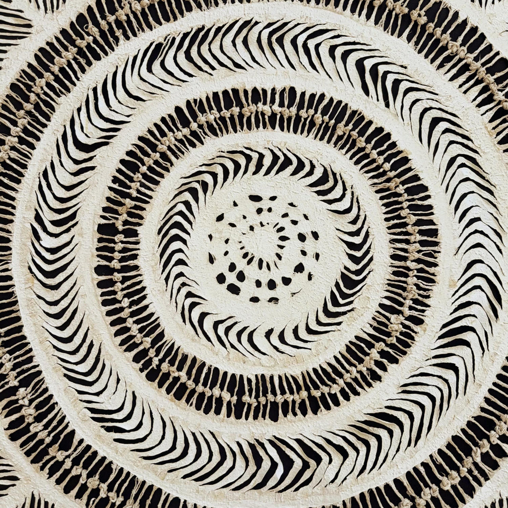 "Knot Weave" ∙ Amate Art  35"x35"  (Framed)