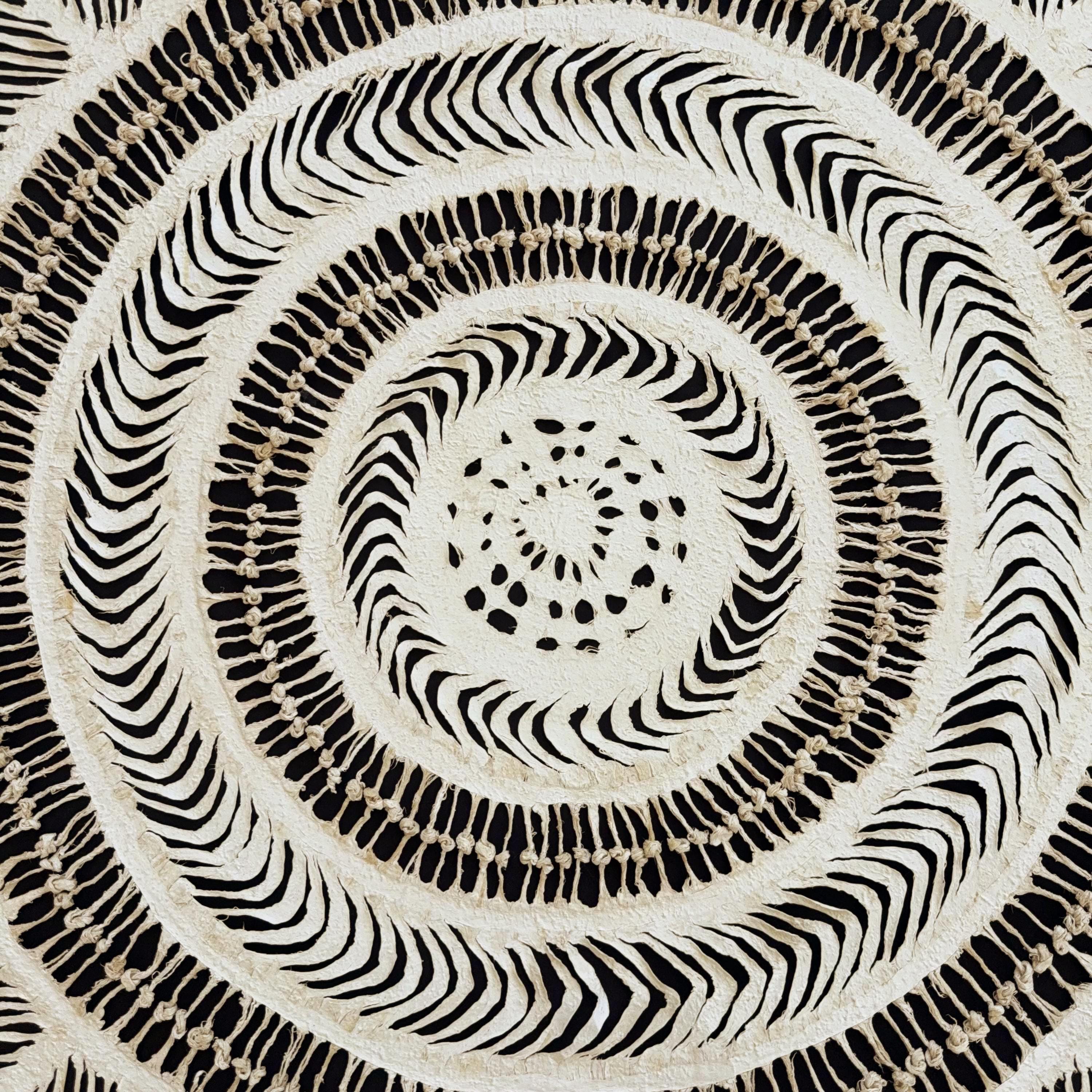 "Knot Weave" ∙ Amate Art  35"x35"  (Framed)