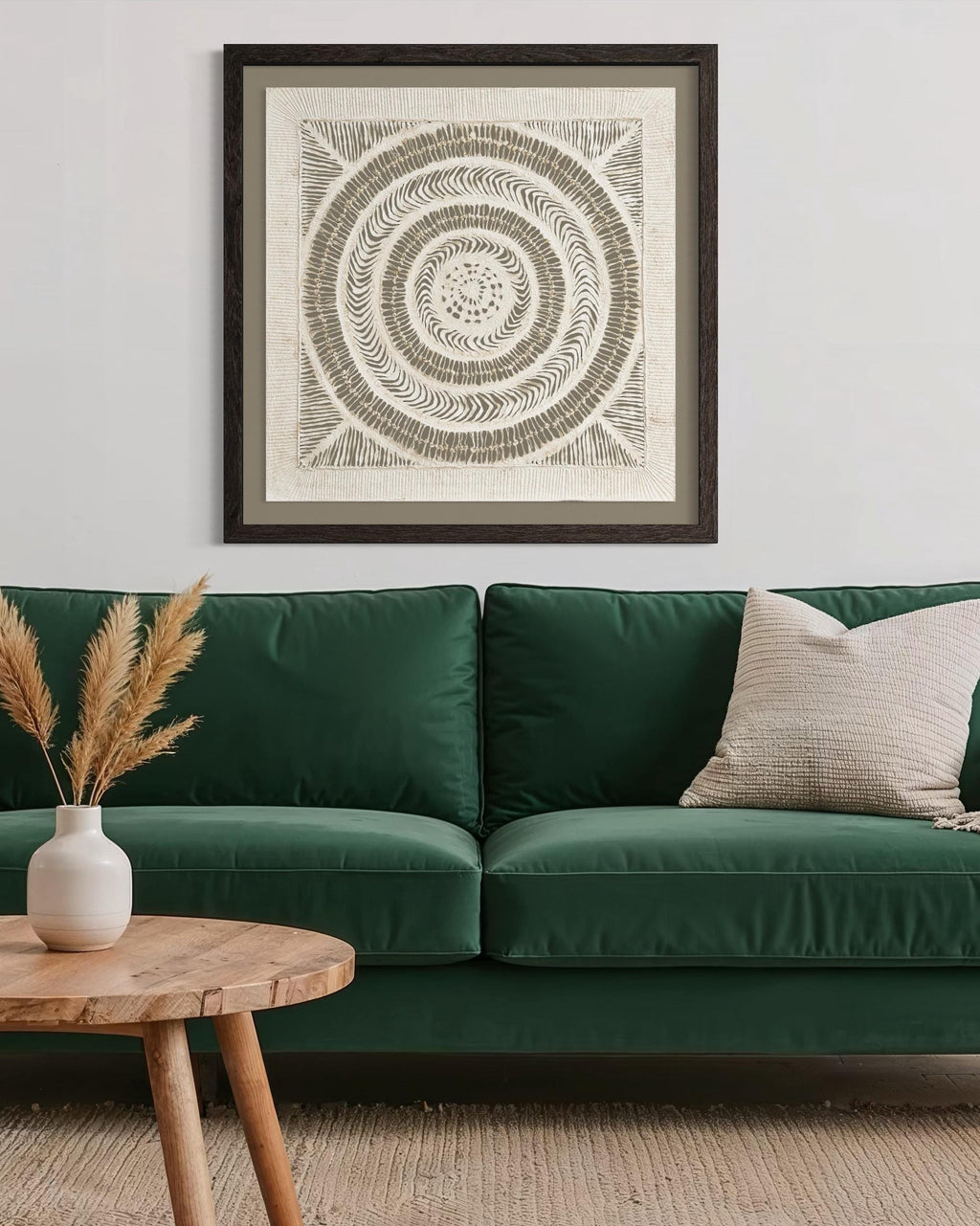 "Knot Weave" ∙ Amate Art  35"x35"  (Framed)