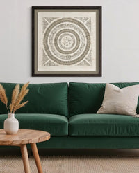 "Knot Weave" ∙ Amate Art  35"x35"  (Framed)