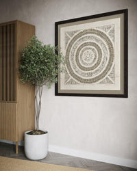 "Knot Weave" ∙ Amate Art  35"x35"  (Framed)