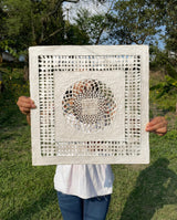 "Square Mandala" ∙ Amate Art  15.75"x15.75"  (Unframed)