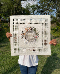 "Square Mandala" ∙ Amate Art  15.75"x15.75"  (Unframed)