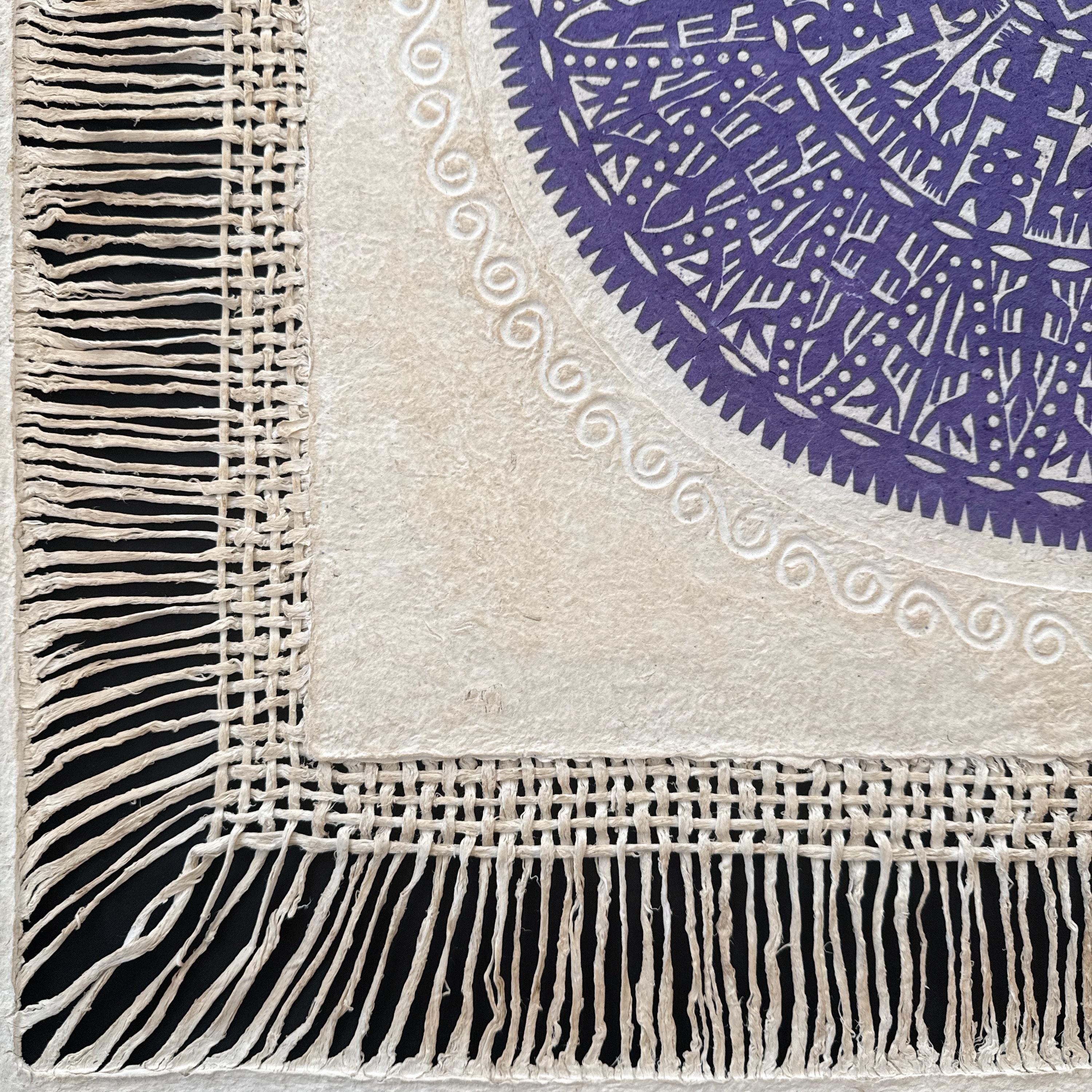 "Amethyst Mandala" ∙ Amate Art  28"x28"  (Unframed)