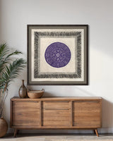 "Amethyst Mandala" ∙ Amate Art  28"x28"  (Unframed)