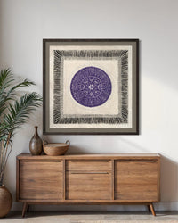 "Amethyst Mandala" ∙ Amate Art  28"x28"  (Unframed)