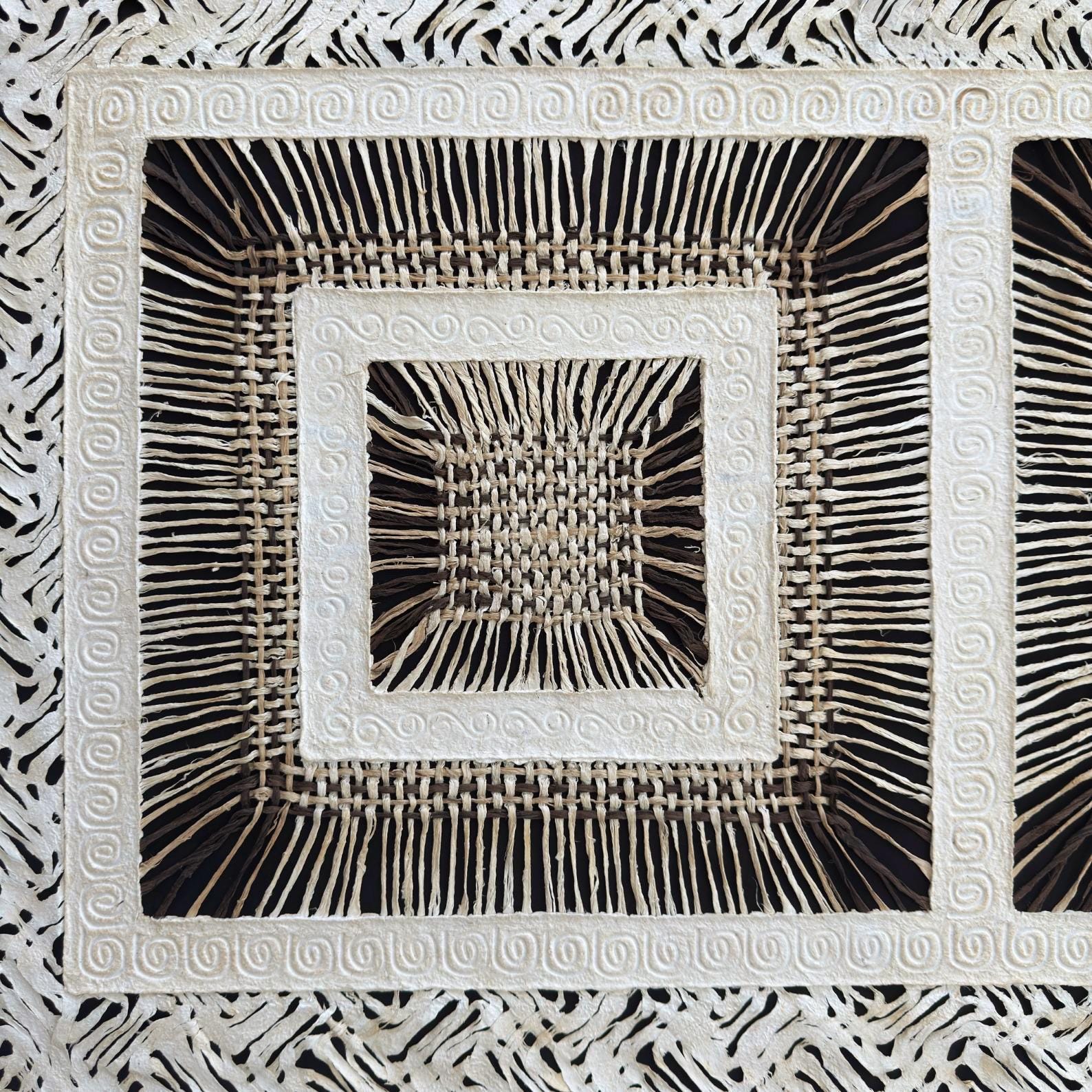 "Cascade Squares" ∙ Amate Art  70"x23.5" (Unframed)