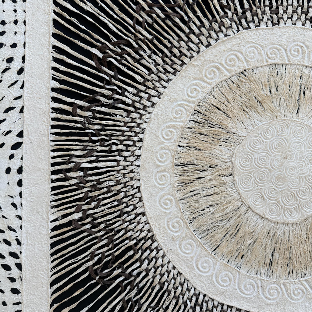 "Sun Weave" ∙ Amate Art  35"x35"  (Framed)