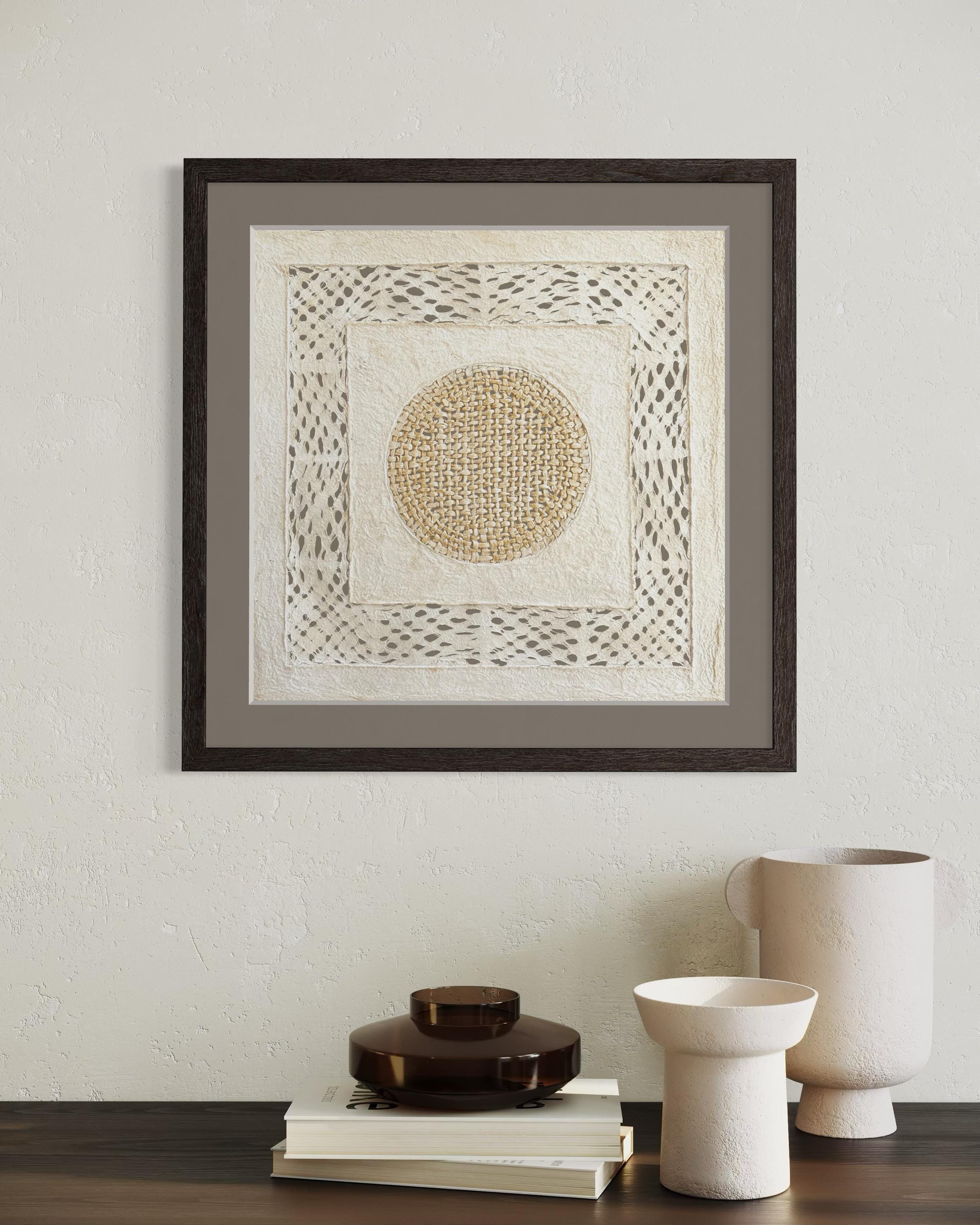 "Circle Weave" ∙ Amate Art  15.75"x15.75"  (Unframed)