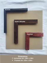 "Circular Weave" ∙ Amate Art  35"x35"  (Framed)