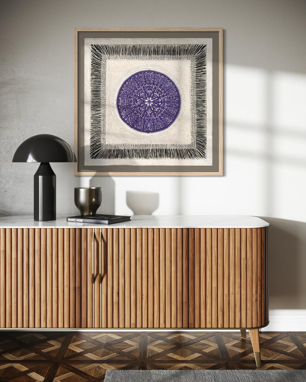 "Amethyst Mandala" ∙ Amate Art  28"x28"  (Unframed)