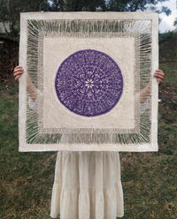 "Amethyst Mandala" ∙ Amate Art  28"x28"  (Unframed)
