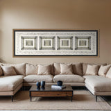 "Cascade Squares" ∙ Amate Art  70"x23.5" (Unframed)