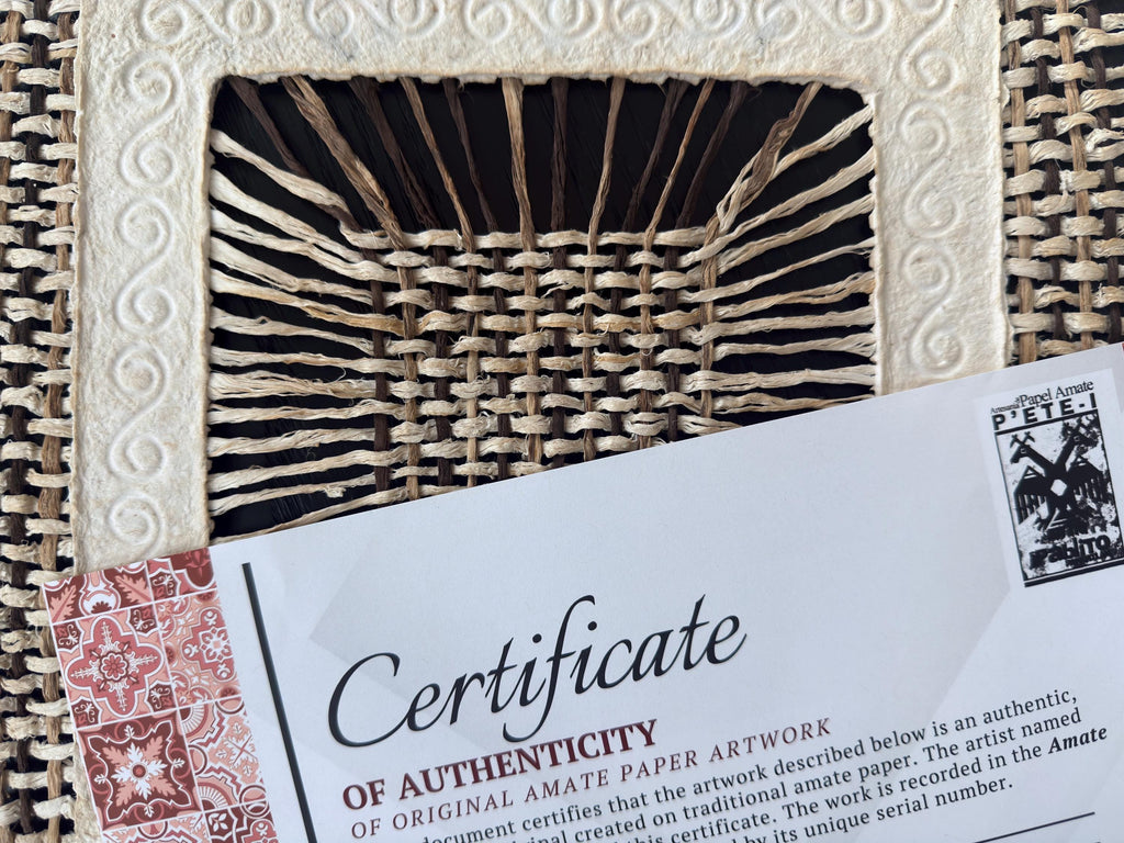 "Cascade Squares" ∙ Amate Art  70"x23.5" (Unframed)