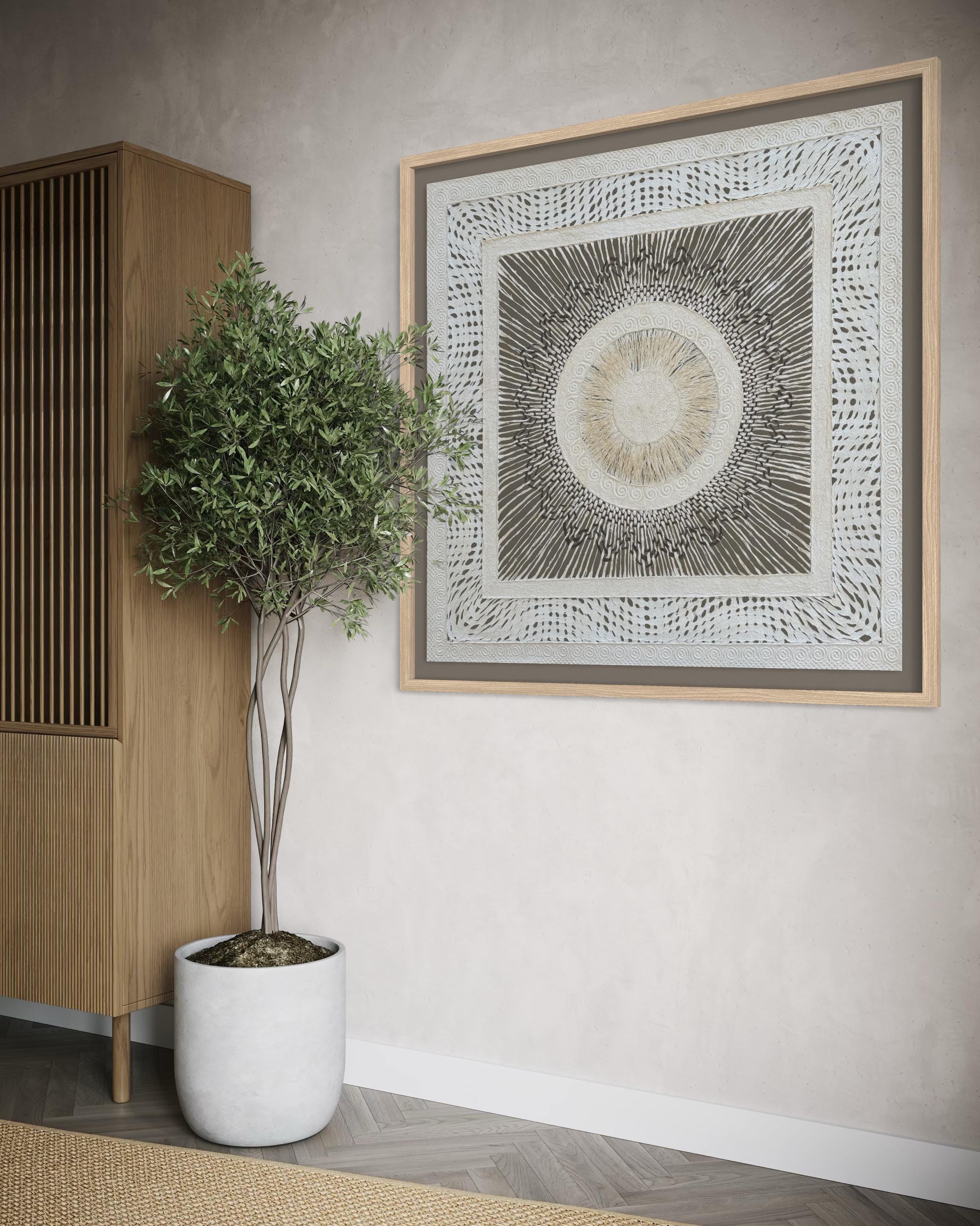 "Sun Weave" ∙ Amate Art  28"x28"  (Unframed)