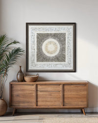 "Sun Weave" ∙ Amate Art  35"x35"  (Framed)