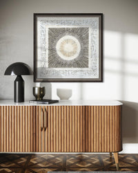 "Sun Weave" ∙ Amate Art  35"x35"  (Framed)