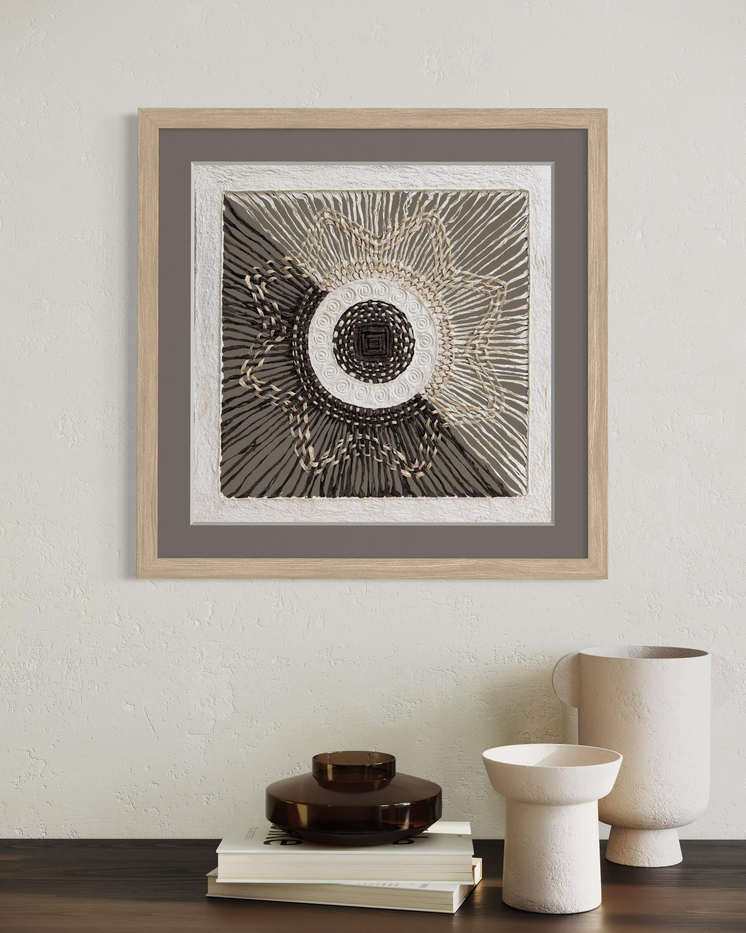 "Sun Weave" ∙ Amate Art  15.75"x15.75"  (Unframed)