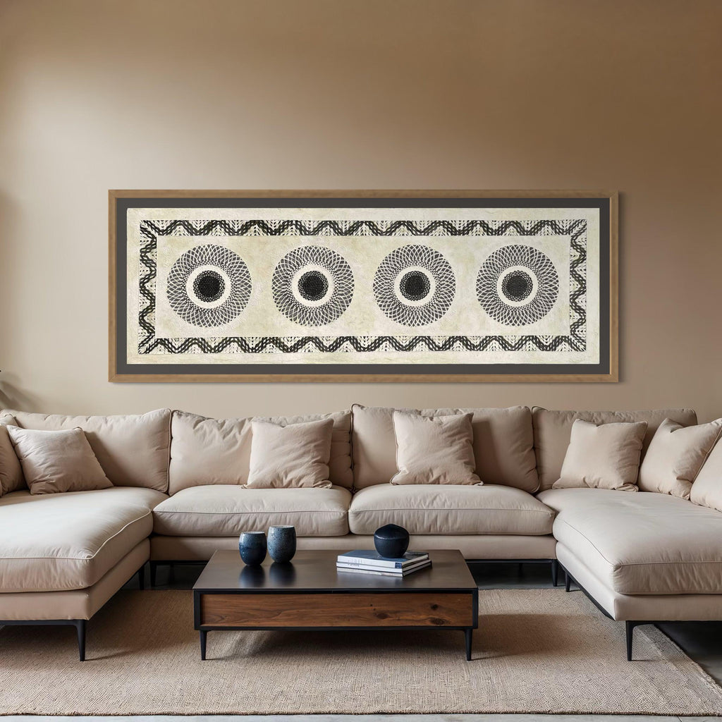 "Sunburst Run" ∙ Amate Art  70"x23.5"  (Unframed)