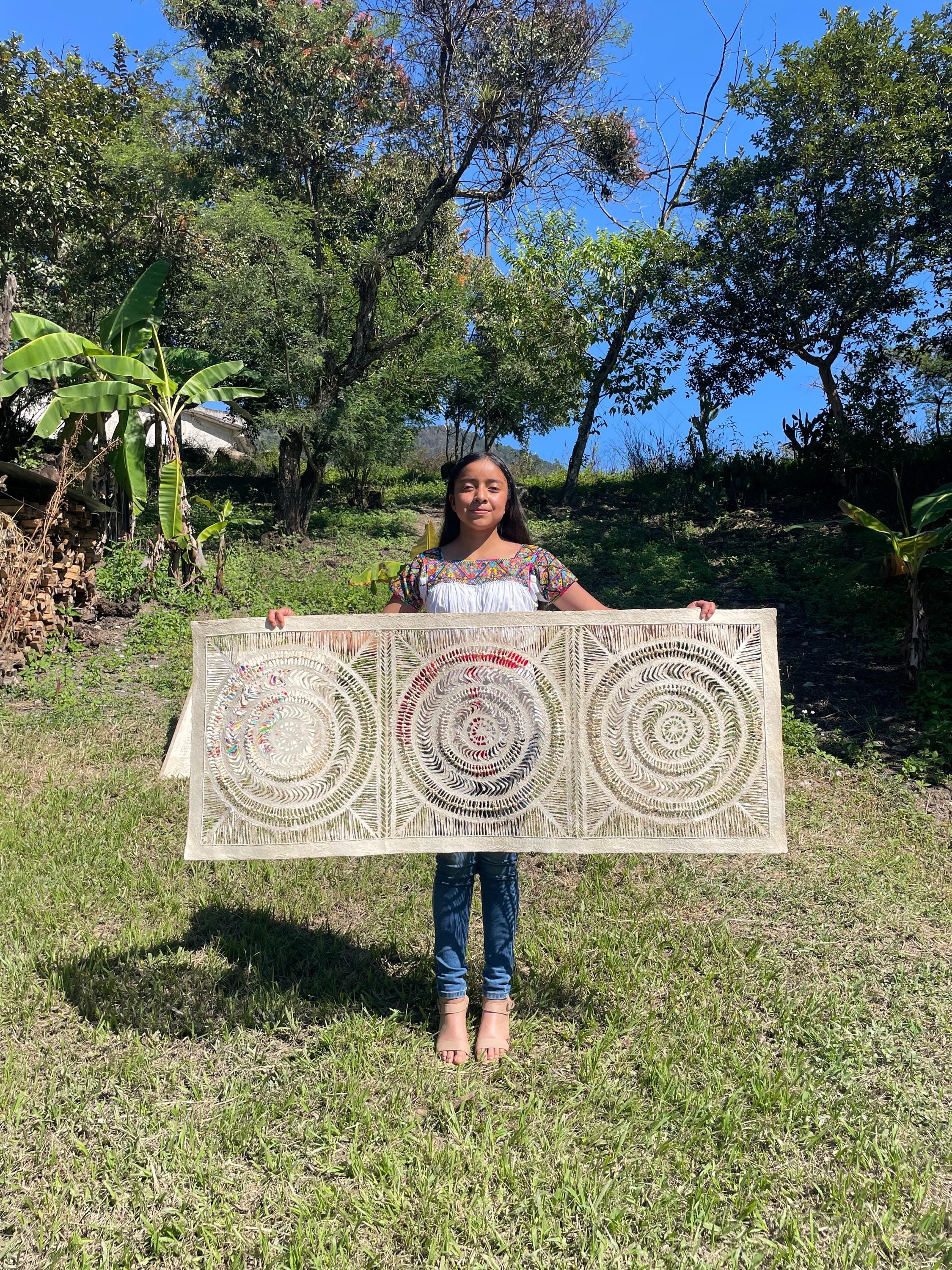 "Knot Weave" ∙ Amate Art  59"x23.5"  (Unframed)