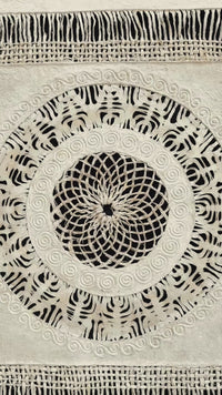 "Spiral Mandala" ∙ Amate Art  23.5"x23.5"  (Unframed)