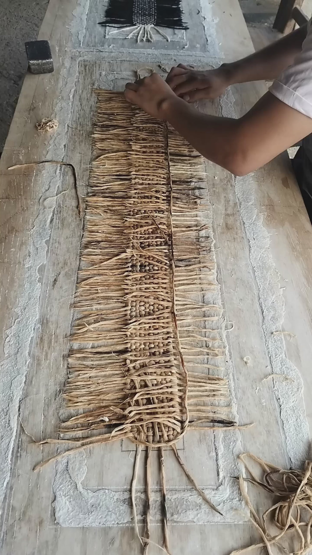 "Basket Weave" ∙ Amate Art  47"x15.5"  (Unframed)