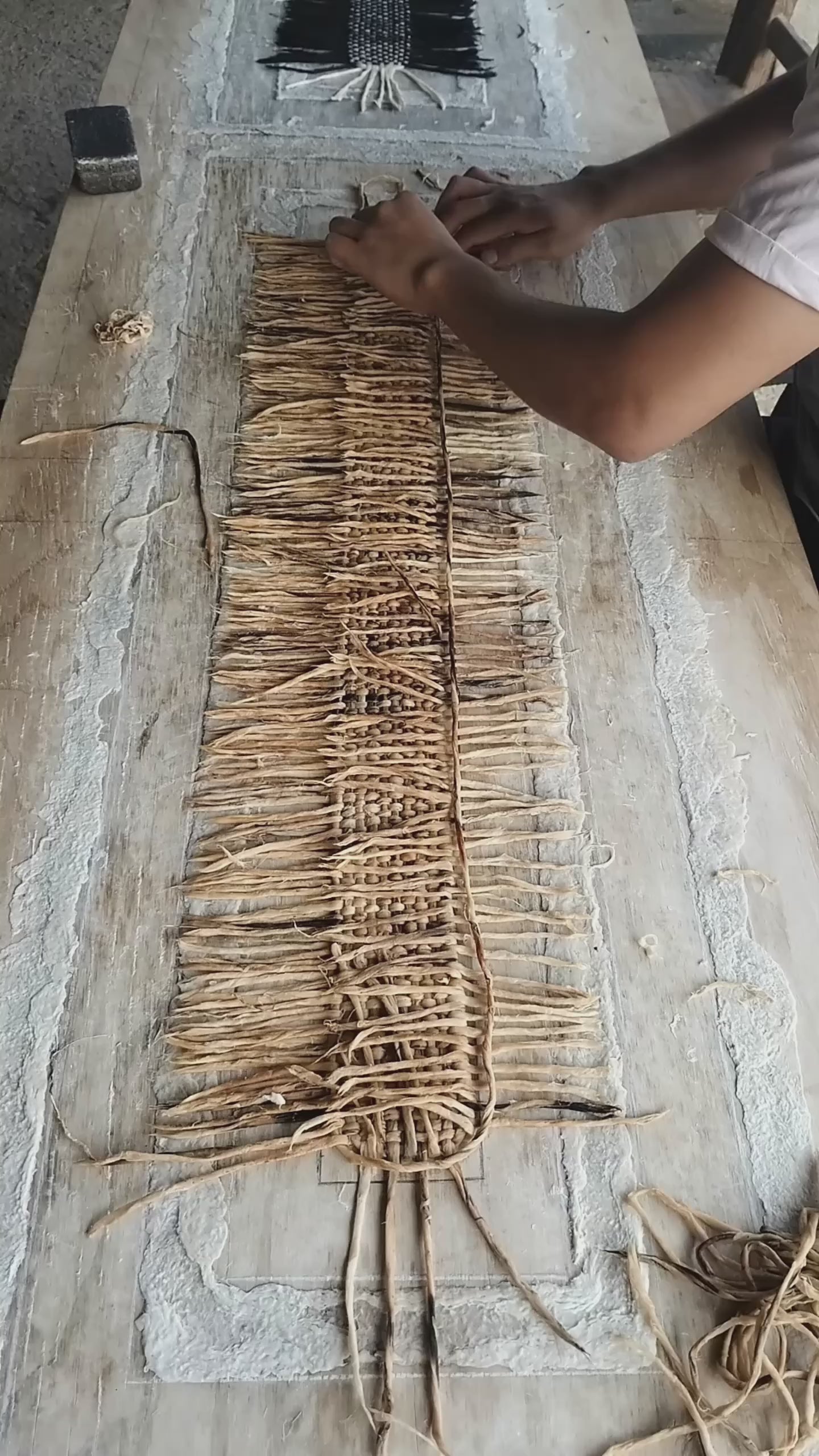 "Basket Weave" ∙ Amate Art  47"x15.5"  (Unframed)