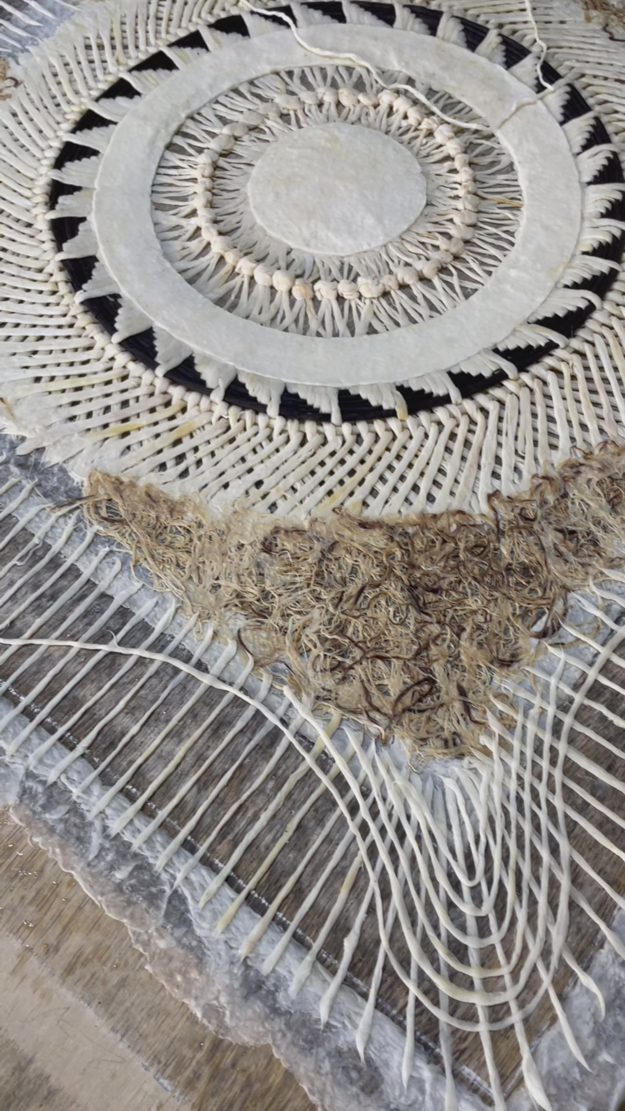 "Woven Mandala" ∙ Amate Art  28"x28"  (Unframed)