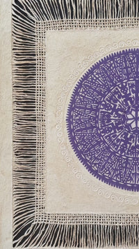 "Amethyst Mandala" ∙ Amate Art  28"x28"  (Unframed)