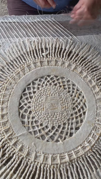 "Lattice Mandala" ∙ Amate Art  28"x28"  (Unframed)