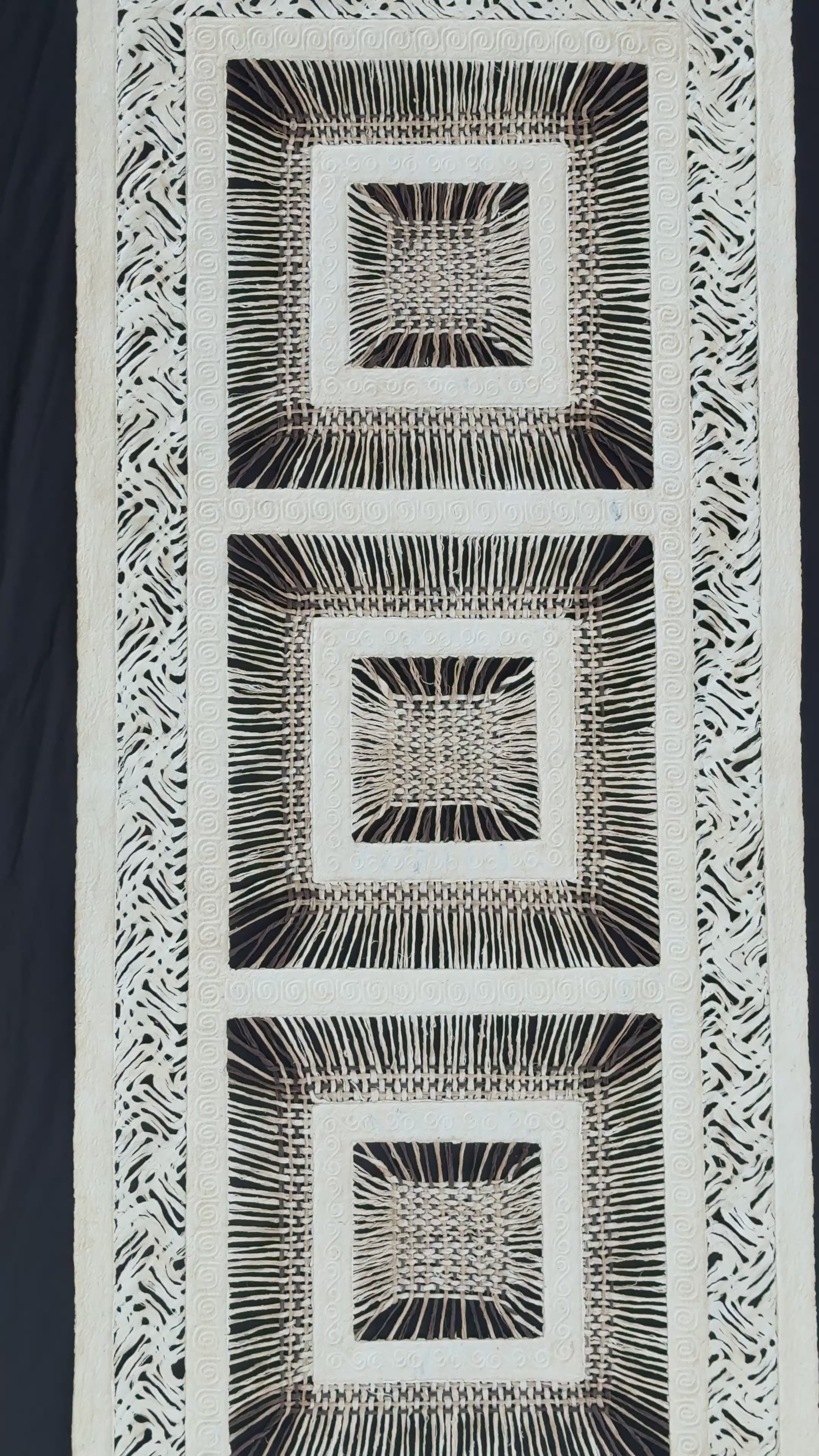 "Cascade Squares" ∙ Amate Art  70"x23.5" (Unframed)